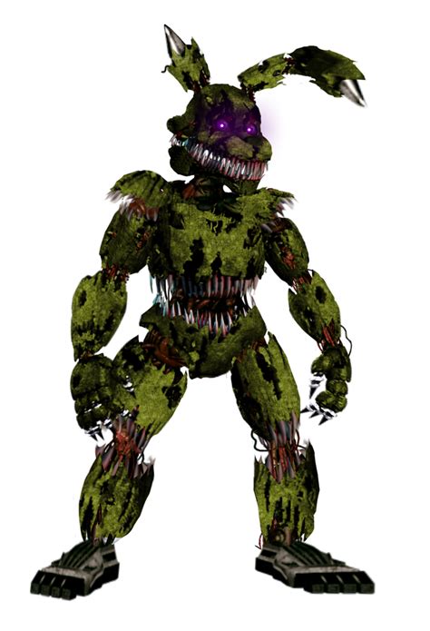 nightmare springtrap|springtrap sitting next to generator.